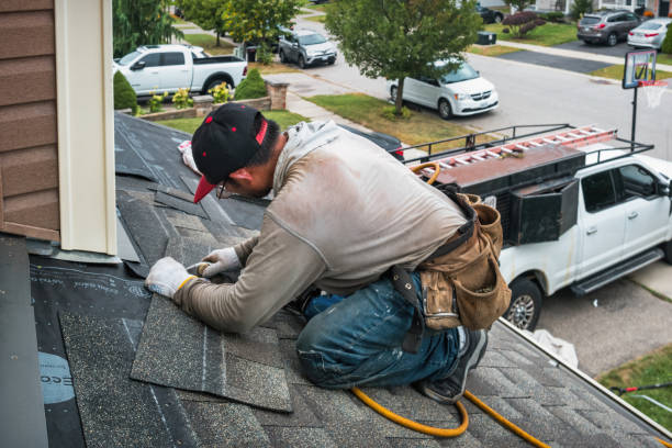 Professional Roof Replacement technician working in Round Top, TX